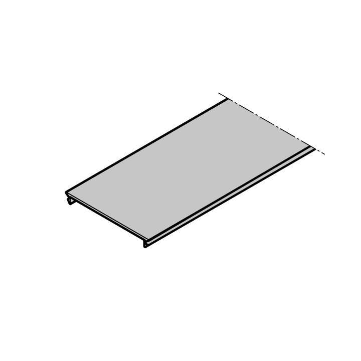 Capot de protection pour rail côté moteur Rollmatic Hormann Référence ERSROLL26