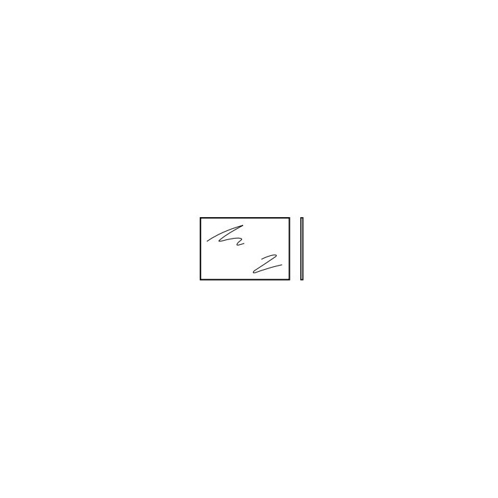 Vitre simple synthétique type S 395mm transparent Hormann Référence 3060691