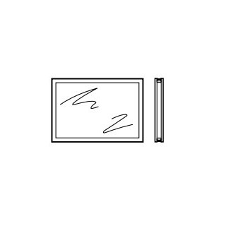 Vitre double synthétique type S 395mm transparent Hormann Référence 3092758