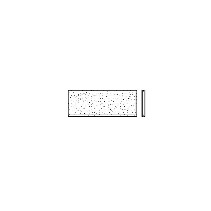 Vitre double 22mm synthétique cristallin Type M 620mm Hormann Référence 4014351