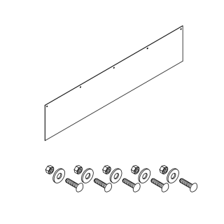 Bache frontale pour niveleur de quai Hormann HTL2 largeur 2000 mm hauteur 510 mm  Référence 311493
