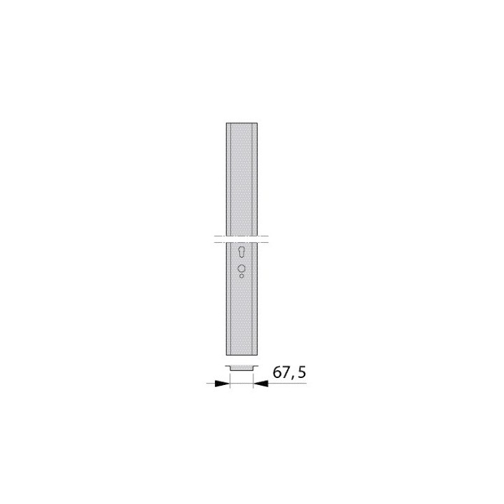 Profil central porte à cassettes HORMANN Référence 1732516