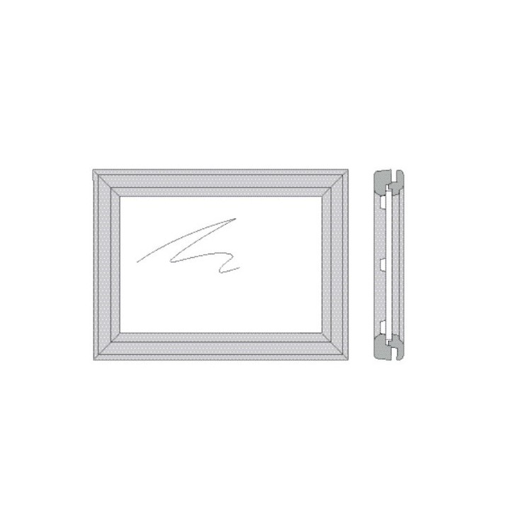 Vitrage figure 4 encadrement blanc HORMANN Référence 860144