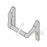 Barre de poussée pour porte de secours acier inoxydable Hormann Référence 3099909