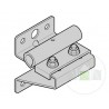 Charnière latérale supérieure droite et chape de roulette galvanisée Hormann Référence 2605067