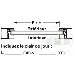 Vitre double synthétique teintée 26mm, B2 marron Hormann Référence 4014662