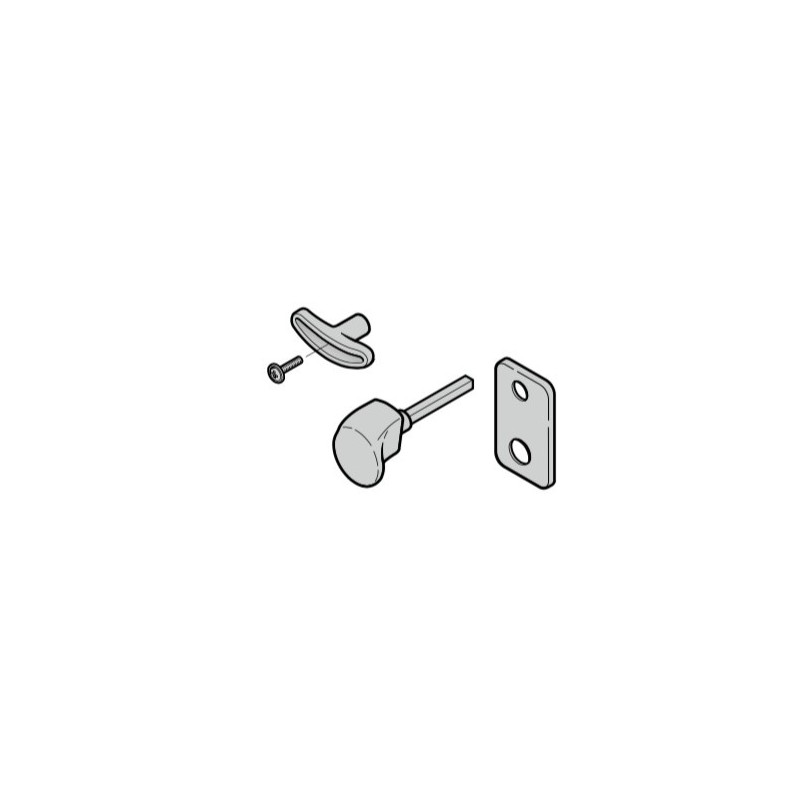 Poignée extérieure TS 42,5mm Acier inoxydable poli, cylindre profilé porte sectionnelle Hormann référence 3053590 Poignée extérieure TS 42,5mm Acier inoxydable poli, cylindre profilé porte sectionnelle Hormann référence 3053590