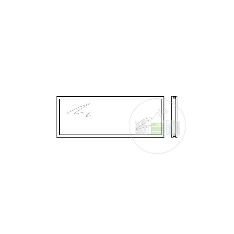 Vitre double 16mm synthétique transparente Type L 1004mm Hormann Référence 3092750 Vitre double 16mm synthétique transparente Type L 1004mm Hormann Référence 3092750