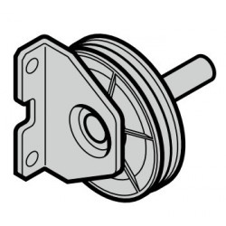 Equerre renvoi câble avec poulie Ferrure Z et BZ Hormann Référence 4015269