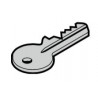 Clé de déverrouillage serrure universelle STA90 / STA180 / STA220, DTH700 Hormann Référence 638444