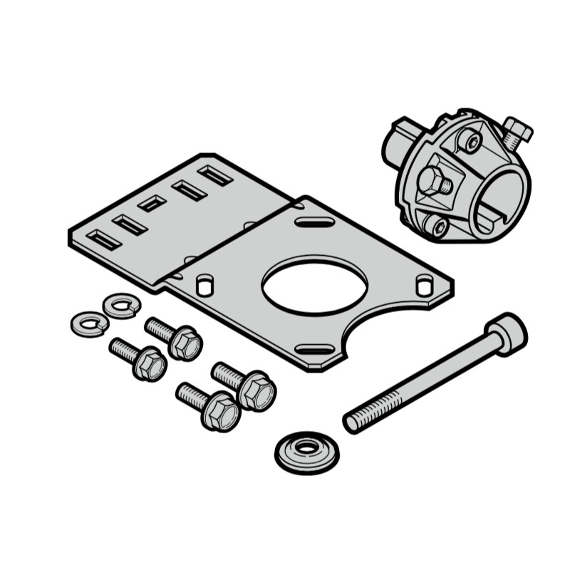 Set de montage transmission pour arbre plein 25mm Hormann Réference 637497
