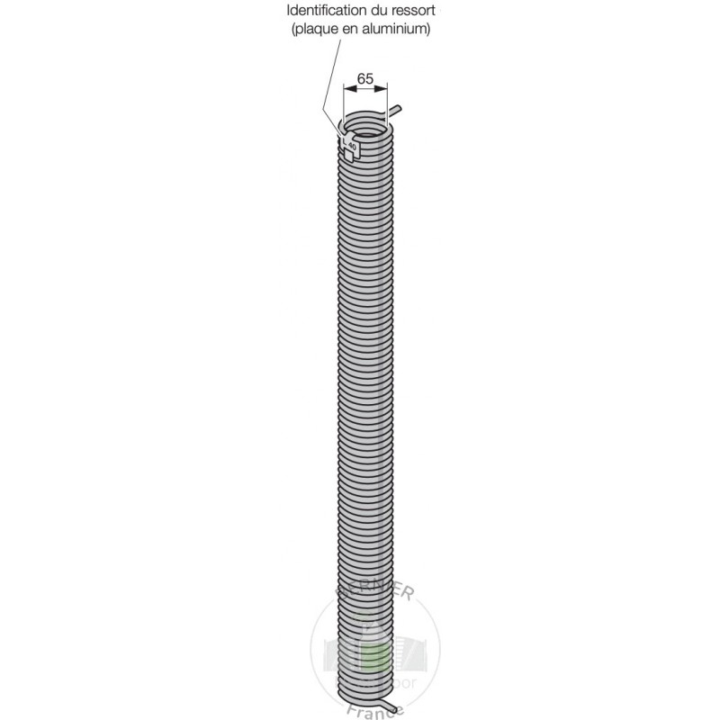 R53 Ressort de torsion porte Hormann Référence 3020495 R53 Ressort de torsion porte Hormann Référence 3020495