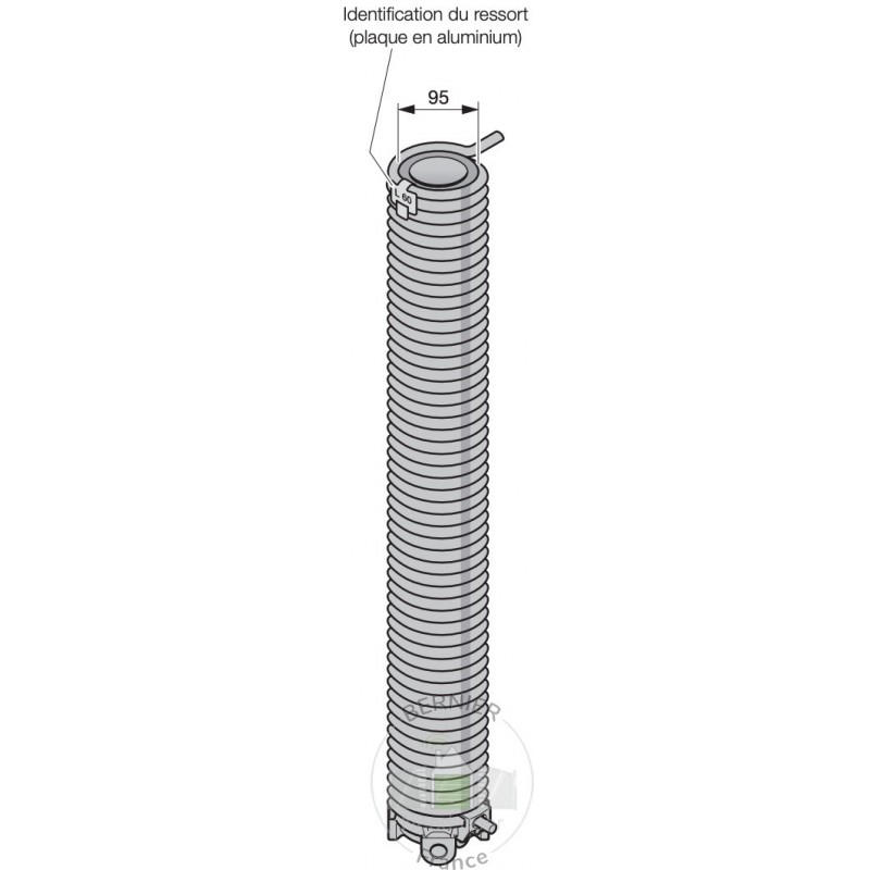 L64 Ressort de torsion porte Hormann Référence 3094789 L64 Ressort de torsion porte Hormann Référence 3094789