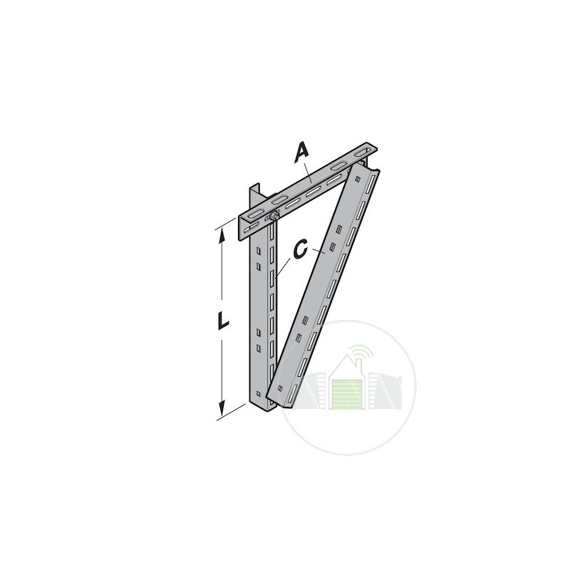 Pattes d'ancrage C45 L833mm Hormann référence 3044766