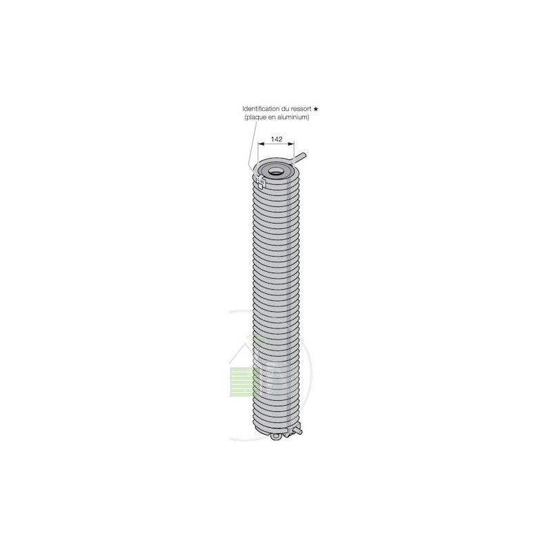 L87 Ressort de torsion porte Hormann Référence 3094821 L87 Ressort de torsion porte Hormann Référence 3094821