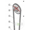 Chaine de treuil lg 1130mm Hormann Référence 3076887