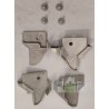 Set embout anti pincement DIN Gauche Non Laqué Hormann Référence 3090812 - 3053663