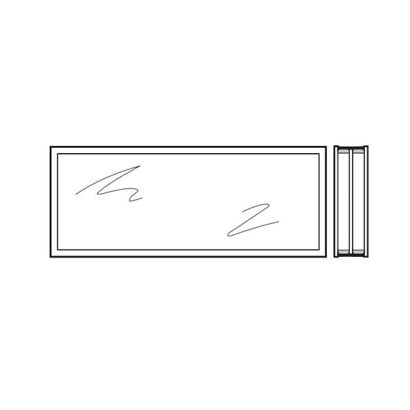 Vitre triple synthétique 51mm Teintée en blanc (opale) M3 Hormann Référence 3095264 Vitre triple synthétique 51mm Teintée en blanc (opale) M3 Hormann Référence 3095264