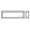 Cadre synthétique type D, pour sections de porte à double paroi 67mm Hormann Référence 3094064
